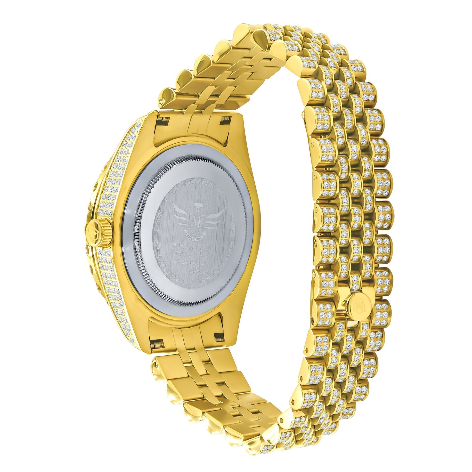 CAPRICIOUS Steel Watch - Luxury Crystal Timepiece with Comprehensive Stone Setting - Style Queenz