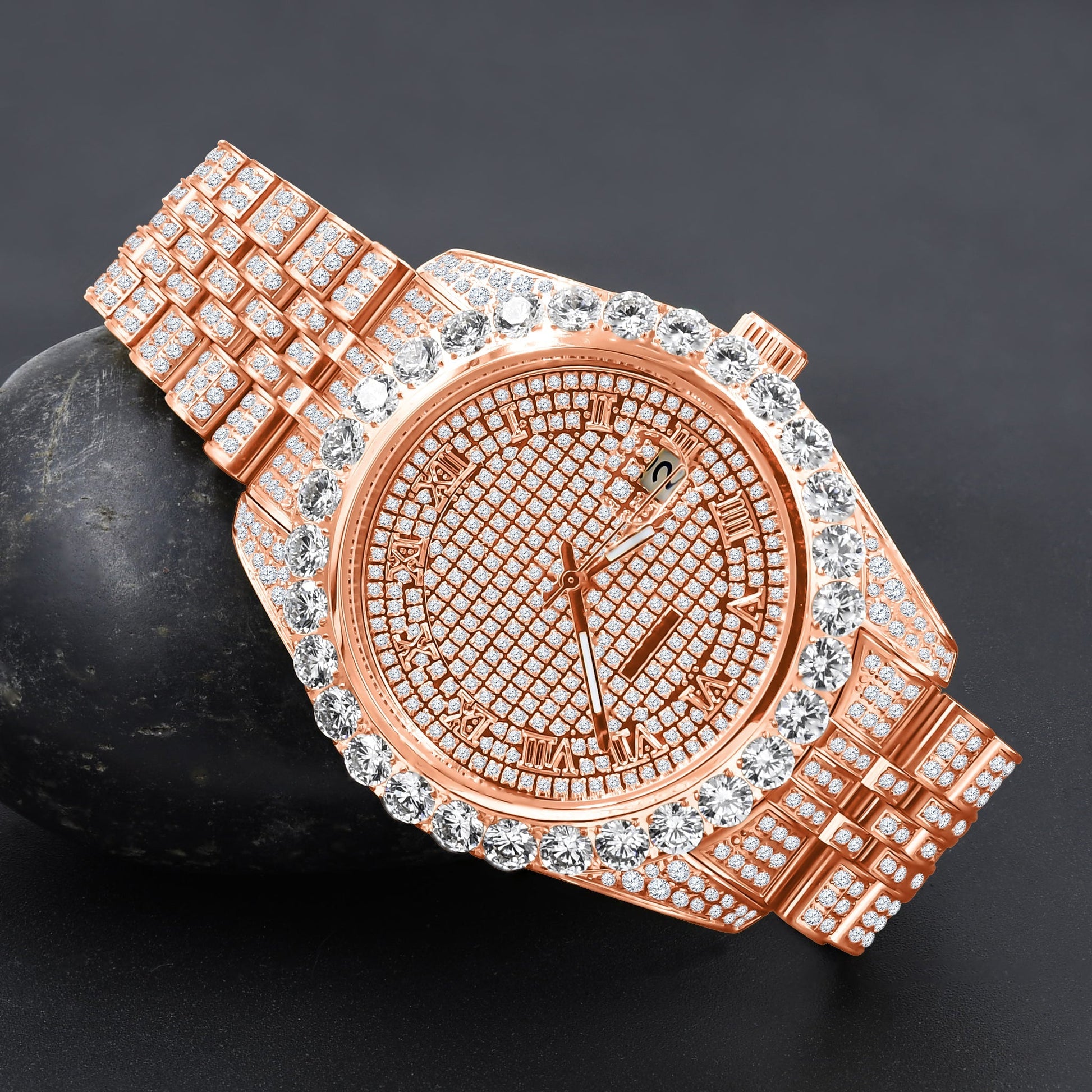 Capricious Steel Watch with Crystal Stones - Luxury Designer Timepiece - Style Queenz