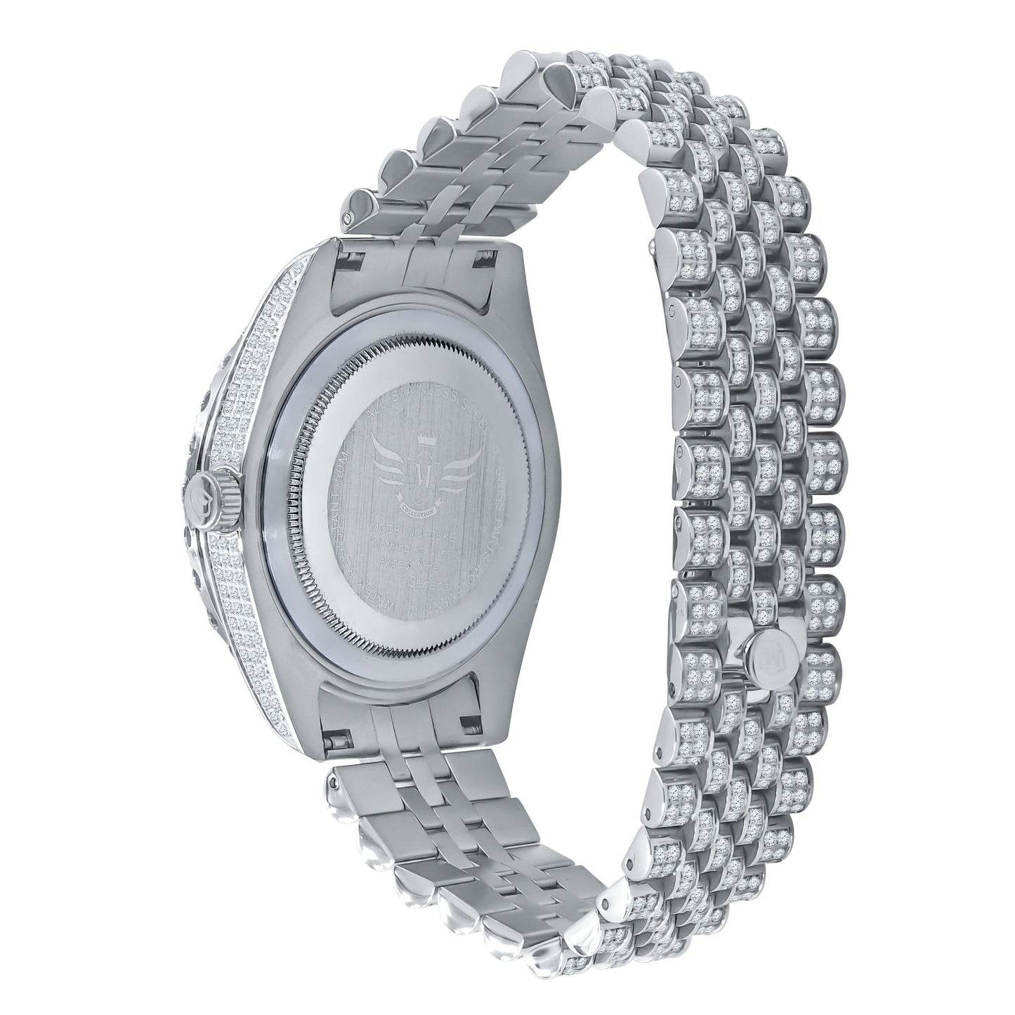 Capricious Steel Watch with Crystal Stones - Luxury Designer Timepiece - Style Queenz
