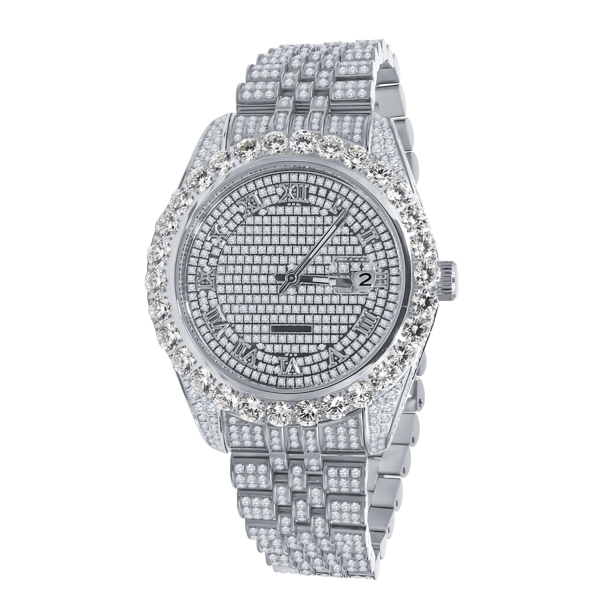 Capricious Steel Watch with Crystal Stones - Luxury Designer Timepiece - Style Queenz