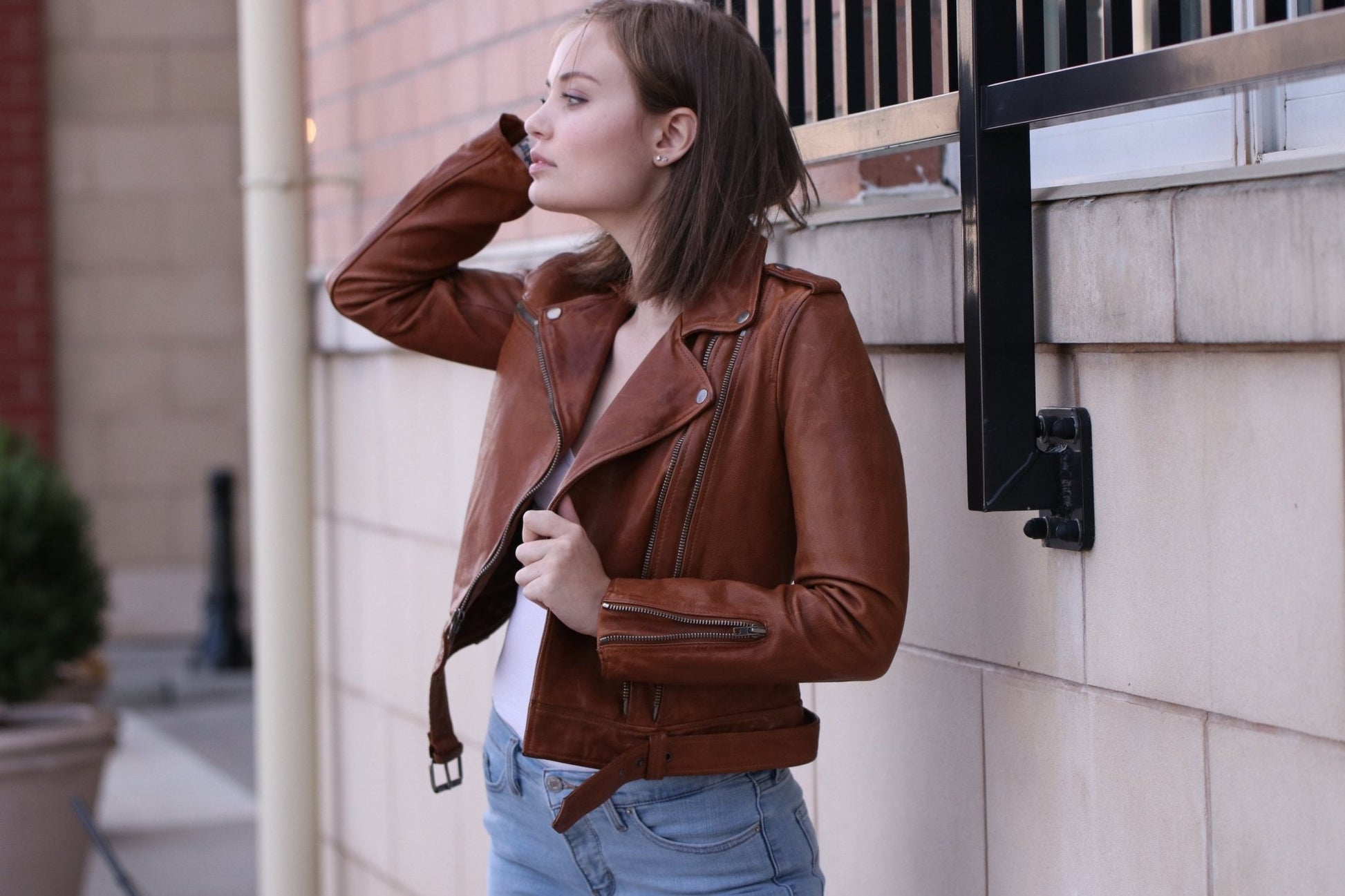 Chloe Premium Women's Leather Jacket - Designer Outerwear - Style Queenz