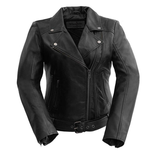 Chloe Premium Women's Leather Jacket - Designer Outerwear - Style Queenz