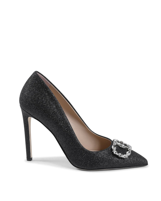 Cindarella Pump Bright Black - Luxury High Heel Shoes - Style Queenz