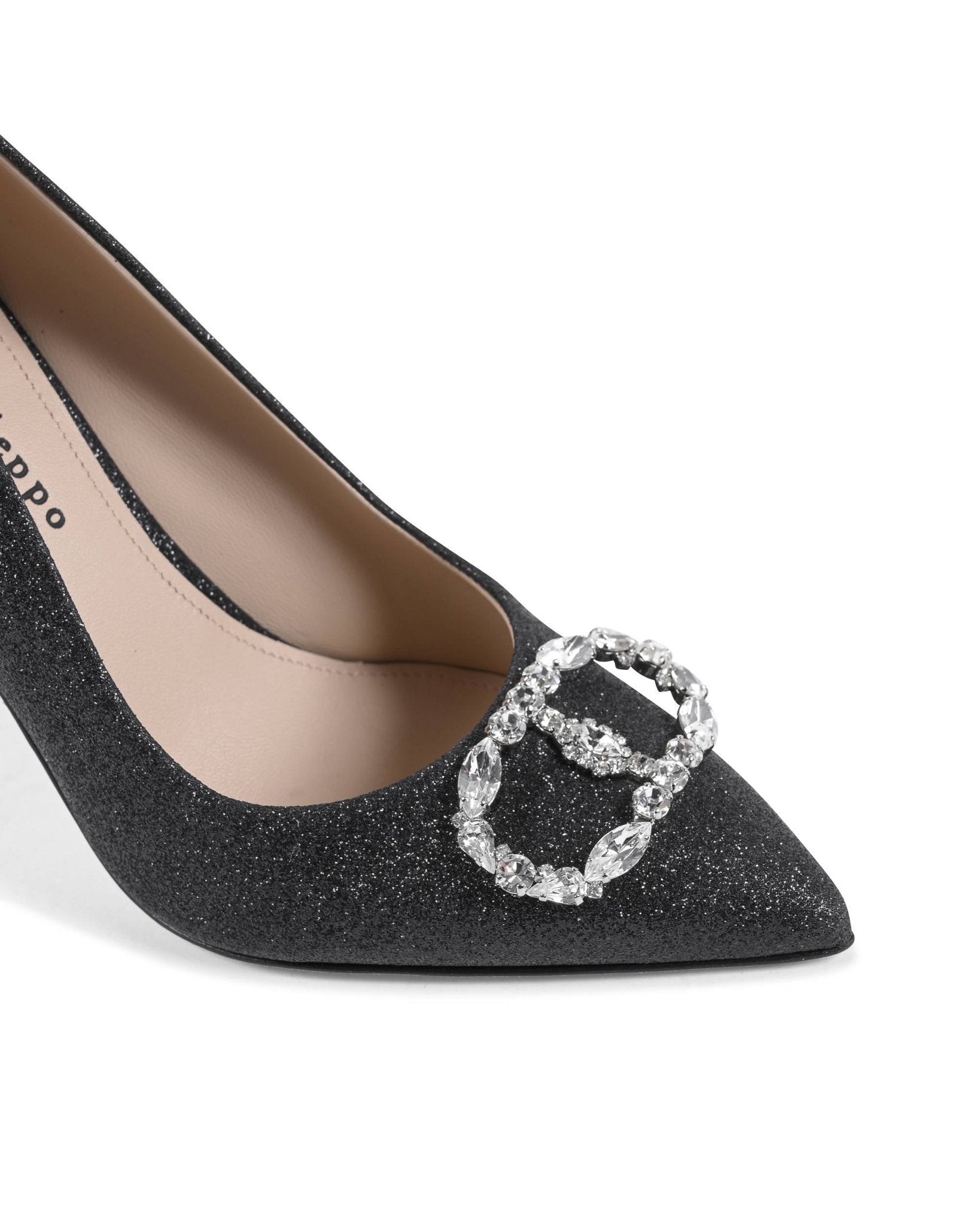 Cindarella Pump Bright Black - Luxury High Heel Shoes - Style Queenz