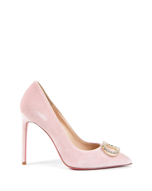 Cindarella Velvet Pump - Black Italian High Heels with Pink Sole | Women's Luxury Footwear - Style Queenz
