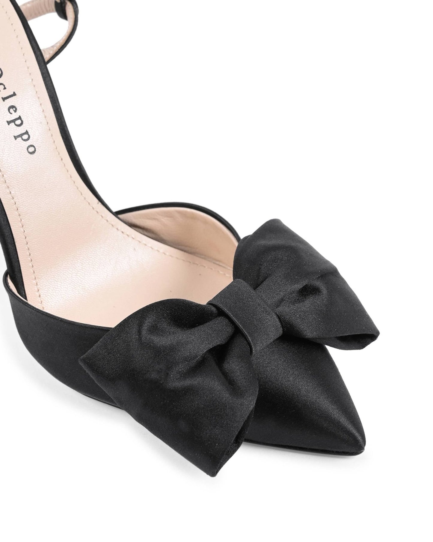 Cocktail Time Pump Black - Italian Satin Evening Stilettos 10cm Heel - Style Queenz