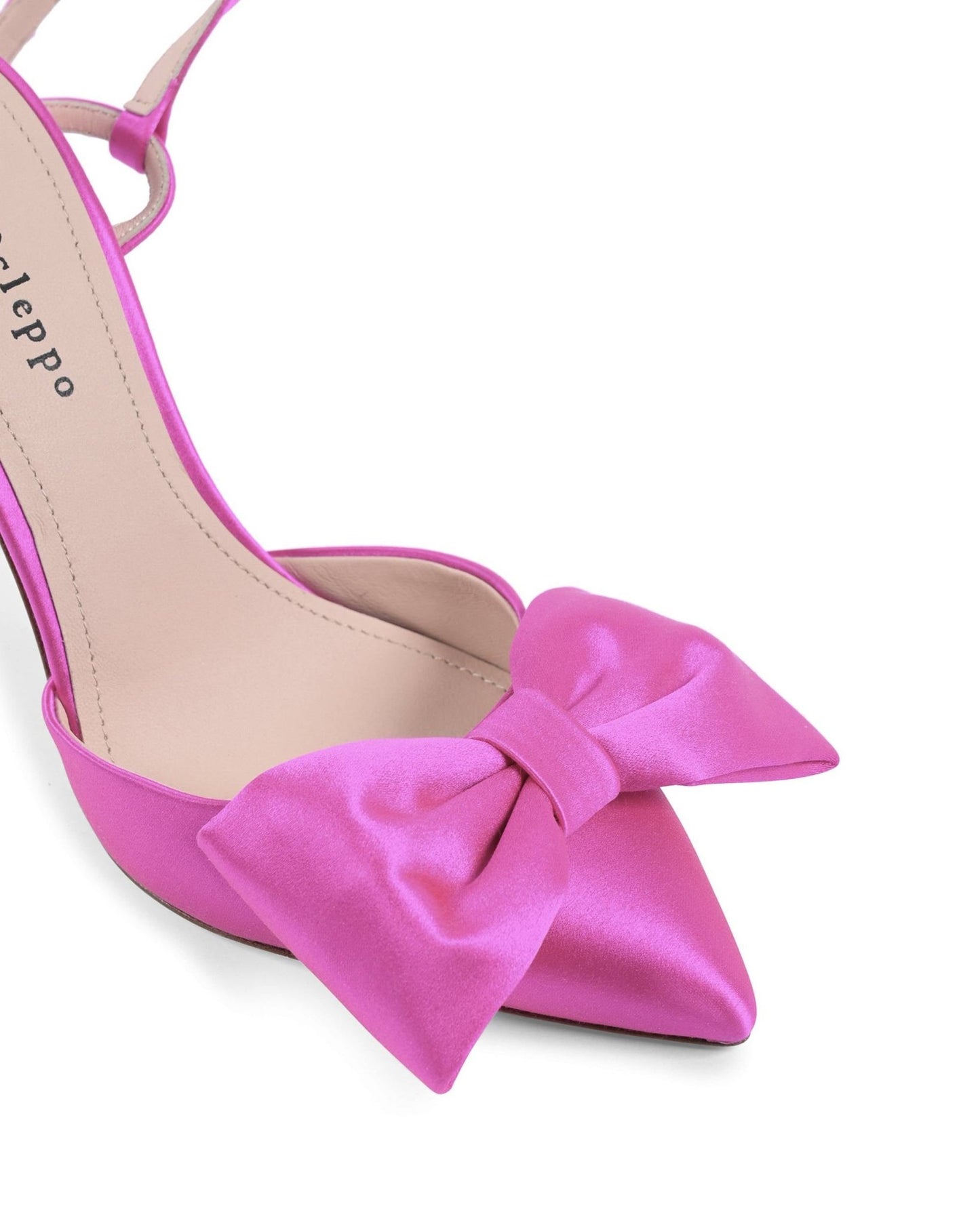 Cocktail Time Pump Fuxia - Italian Satin Stiletto with Ankle Strap - Style Queenz