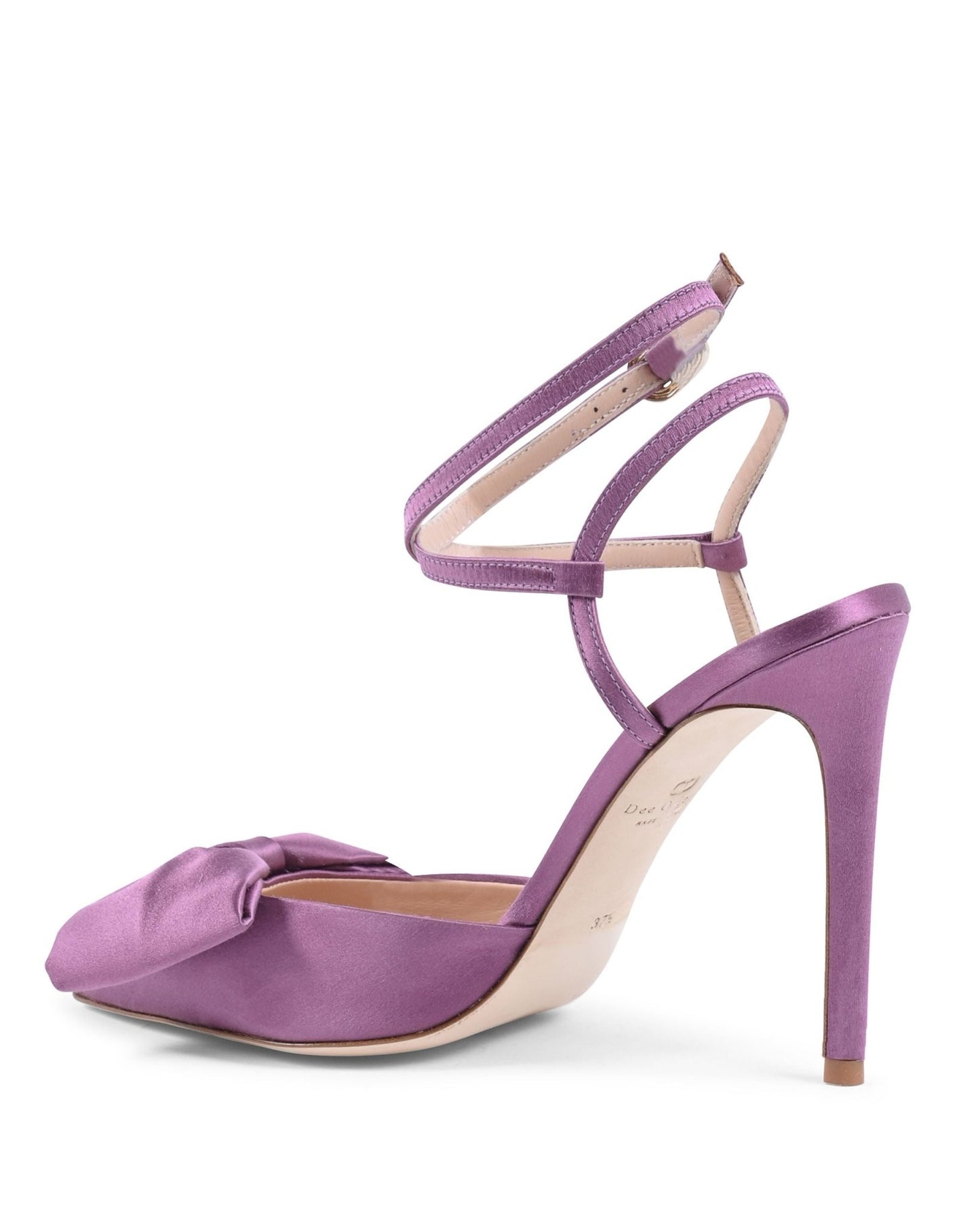 Cocktail Time Pump Mauve Satin Heels - Italian Designer Evening Stilettos 10cm - Style Queenz