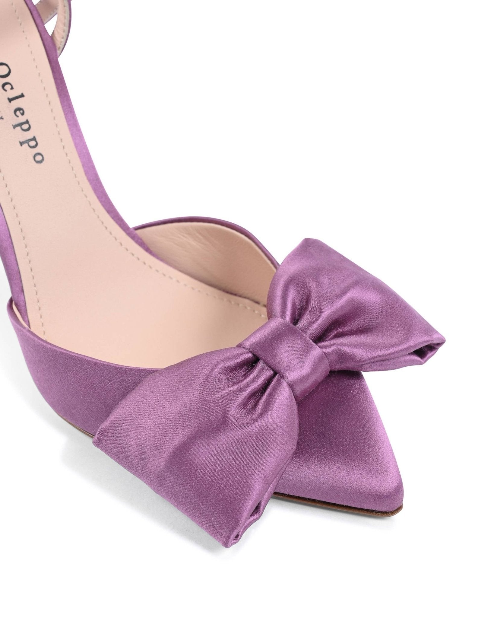 Cocktail Time Pump Mauve Satin Heels - Italian Designer Evening Stilettos 10cm - Style Queenz