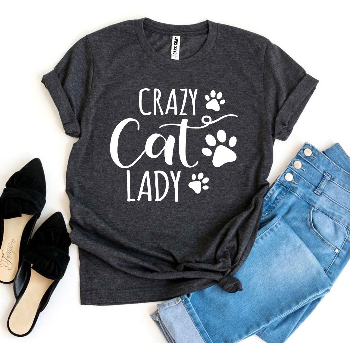 Crazy Cat Lady T-Shirt - Premium Cotton Funny Cat Lover Gift - Style Queenz