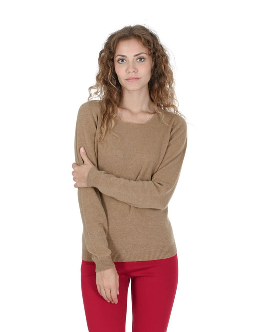 Crown of Edinburgh Cashmere Women's Square Neck Sweater - Italian Made - Style Queenz