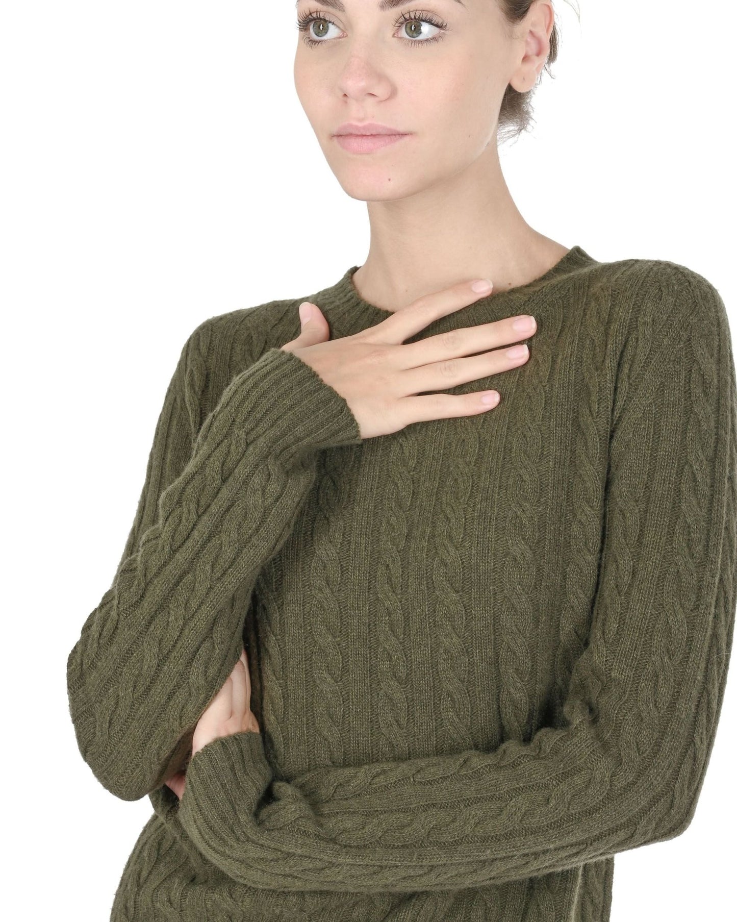 Crown of Edinburgh Premium Cashmere Women's Round Neck Sweater - Italian Made - Style Queenz