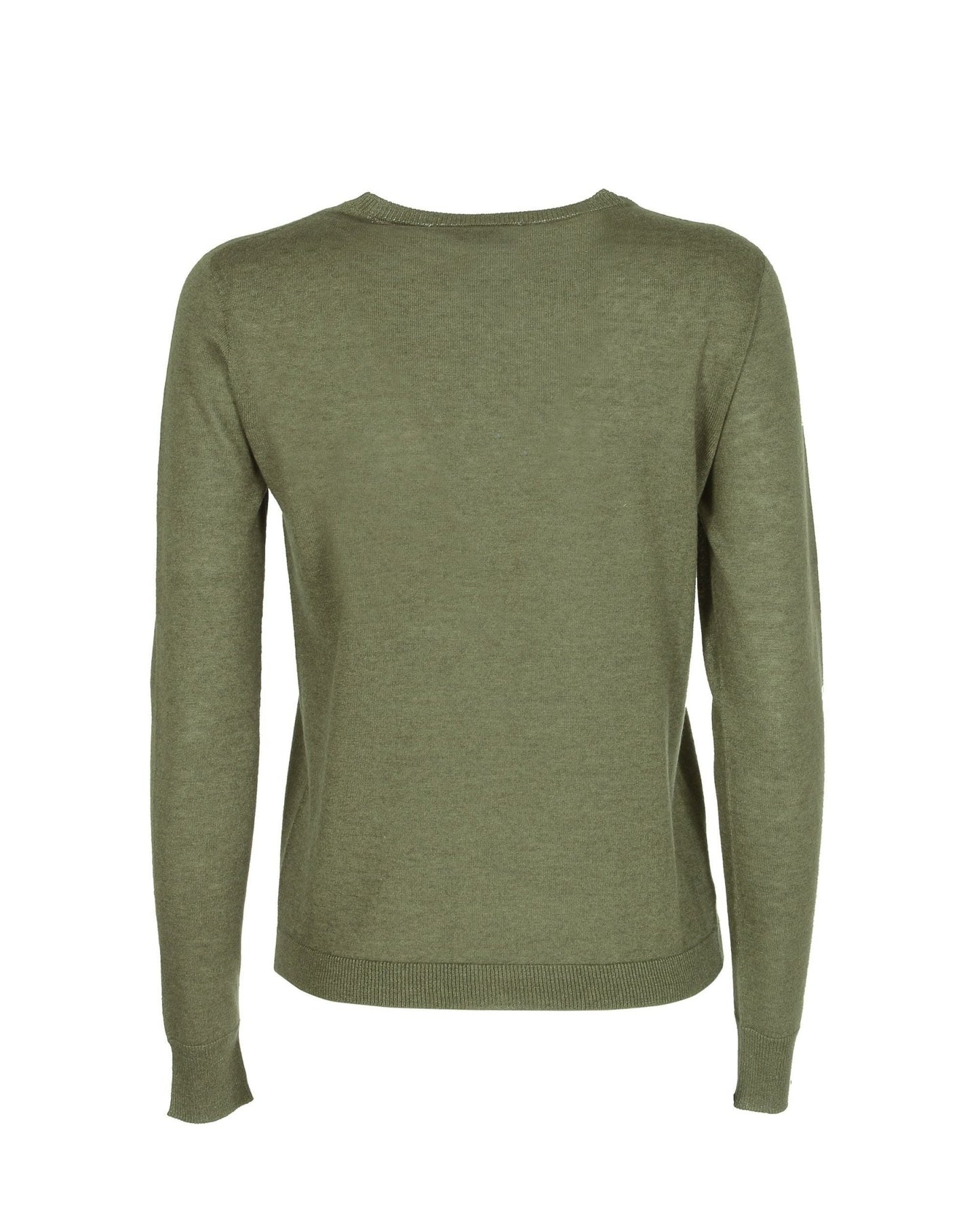 Crown of Edinburgh Silk Cashmere Summer Sweater - Green Letter K - Style Queenz