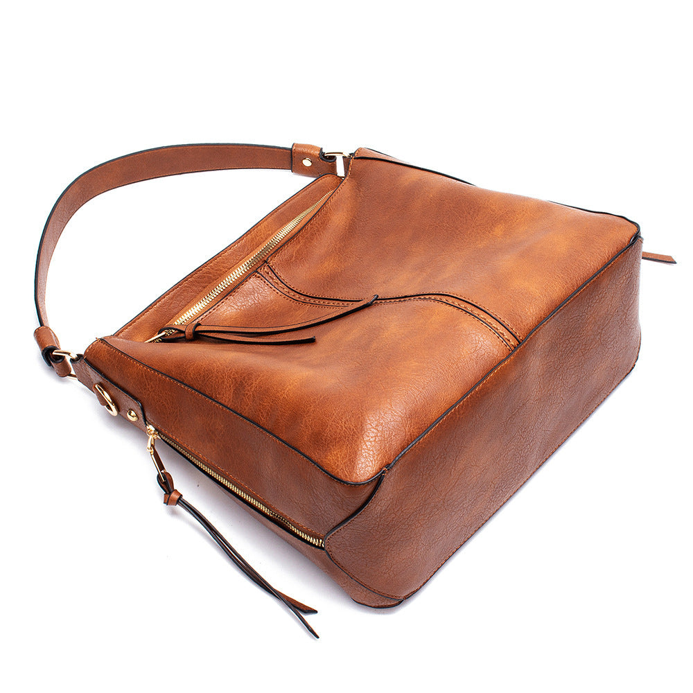 Women's Hobo Shoulder Bag with Crossbody Strap