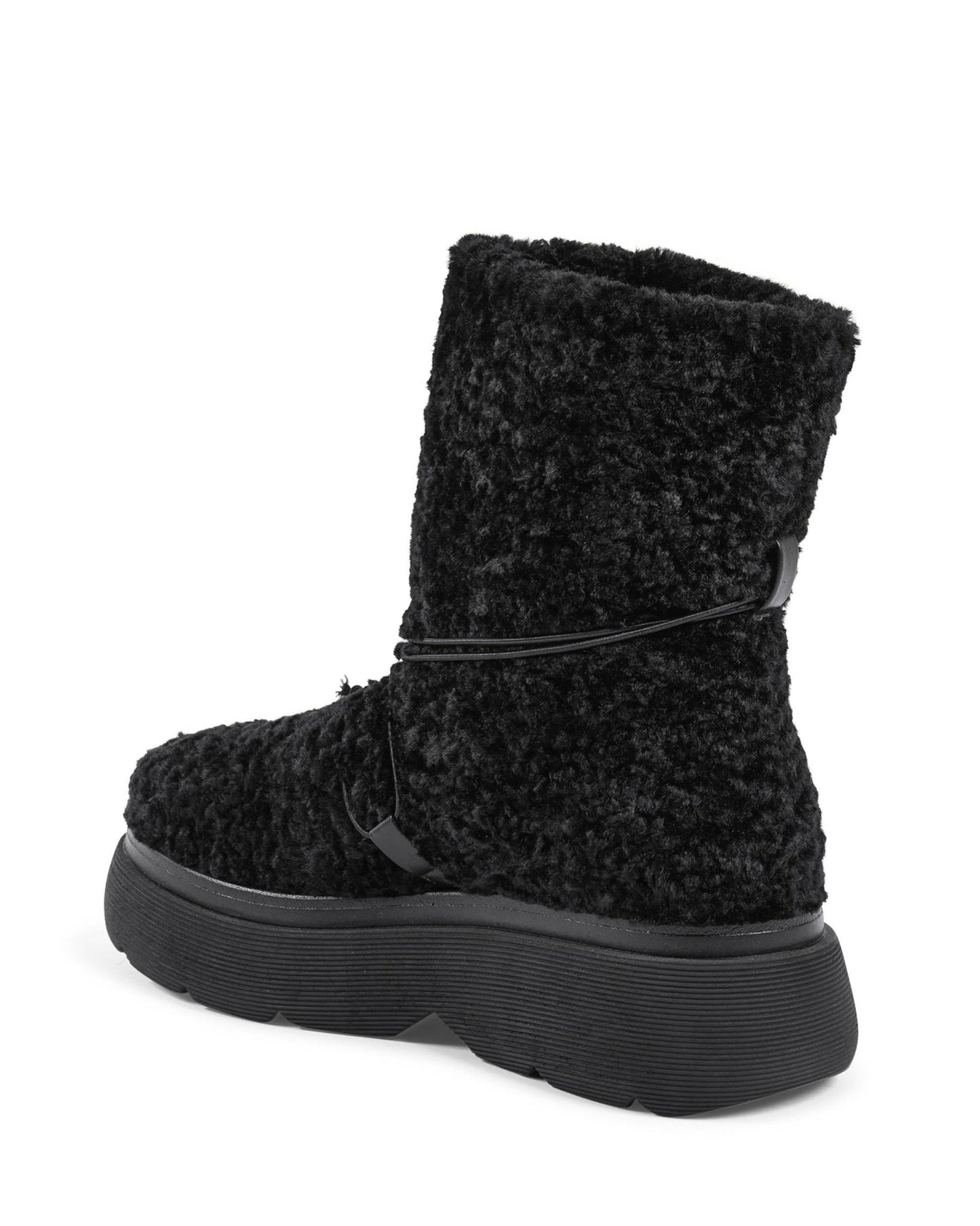 Dana Teddy Black Short Boots - Premium Designer Ankle Boots - Style Queenz