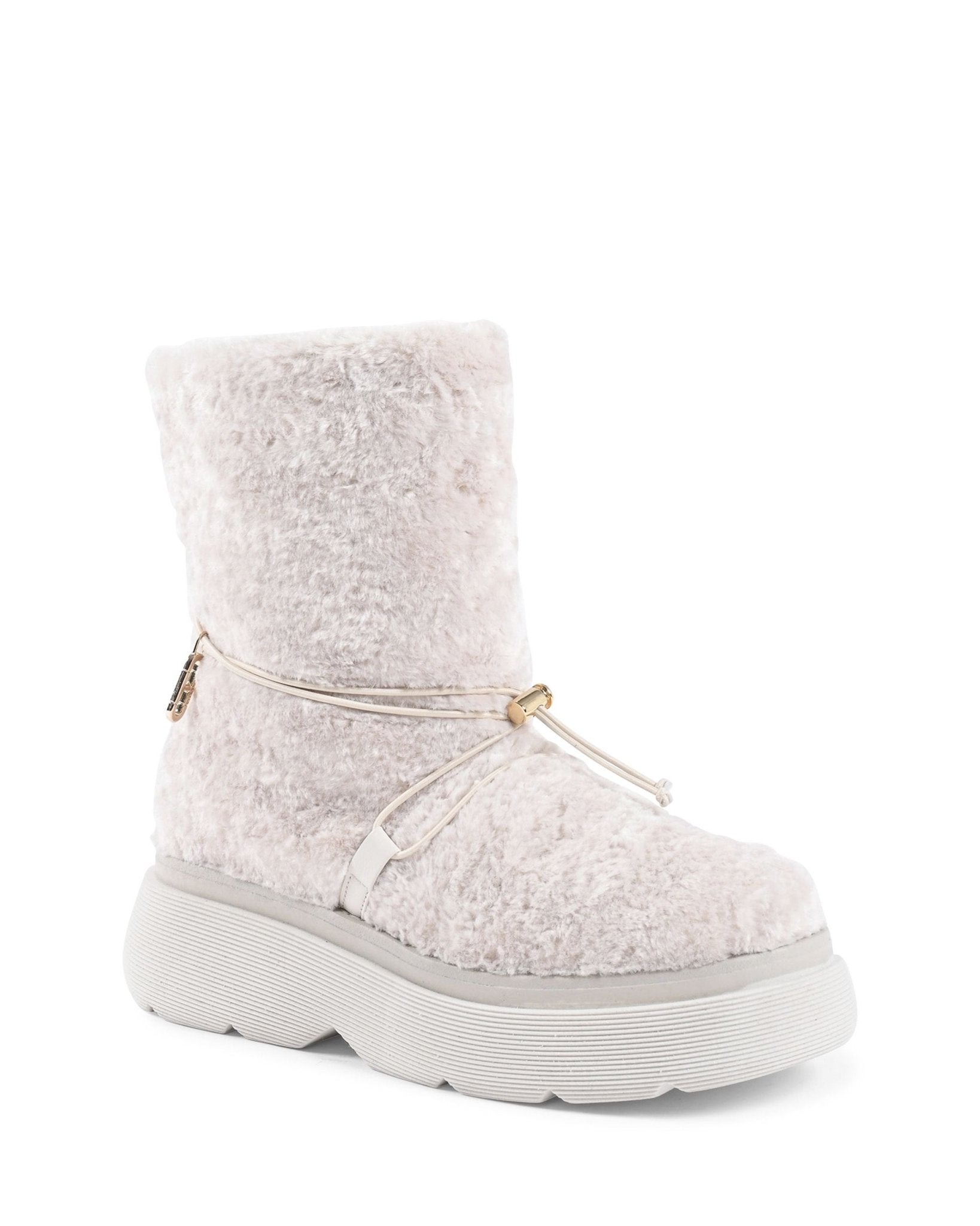 Dana Teddy Off White Short Boots - Premium Designer Ankle Boots - Style Queenz