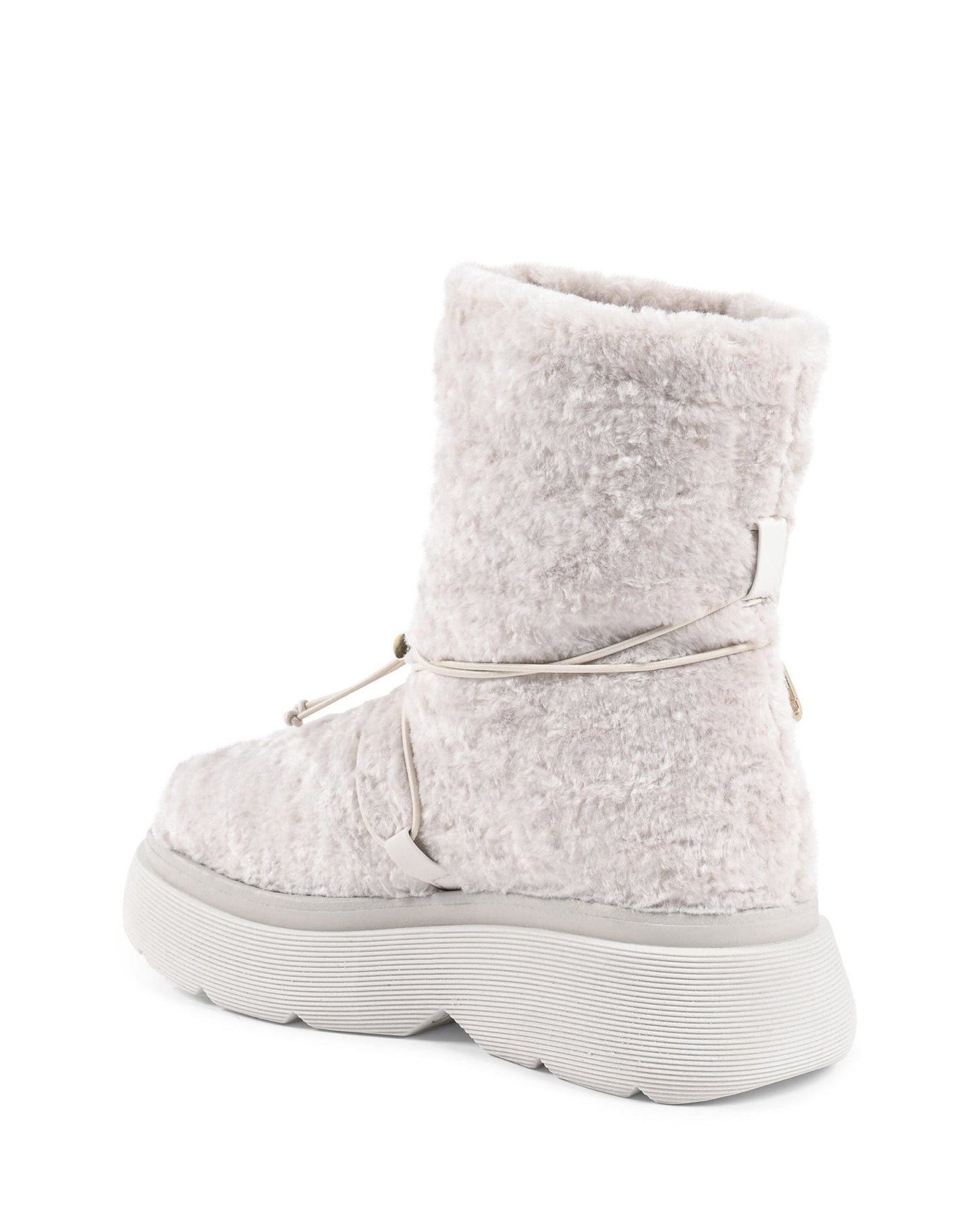 Dana Teddy Off White Short Boots - Premium Designer Ankle Boots - Style Queenz