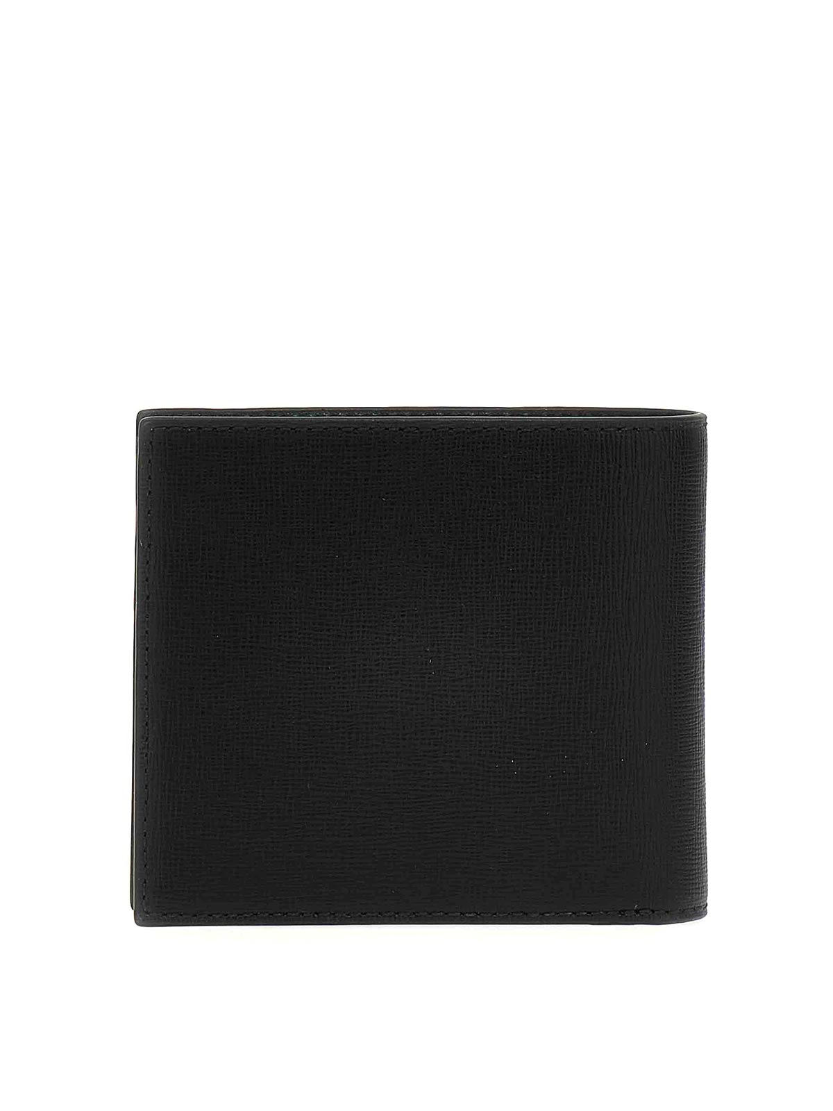 Black wallet on a white background