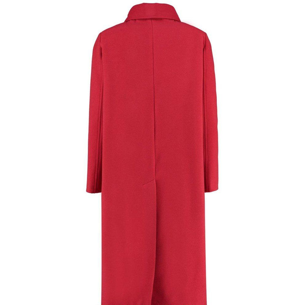 Red coat on white bacground