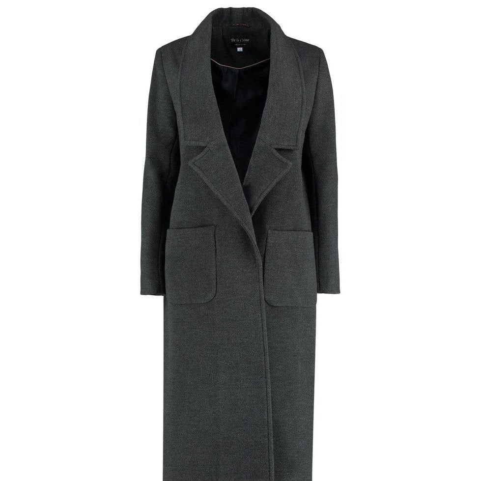 Gray coat on a white background