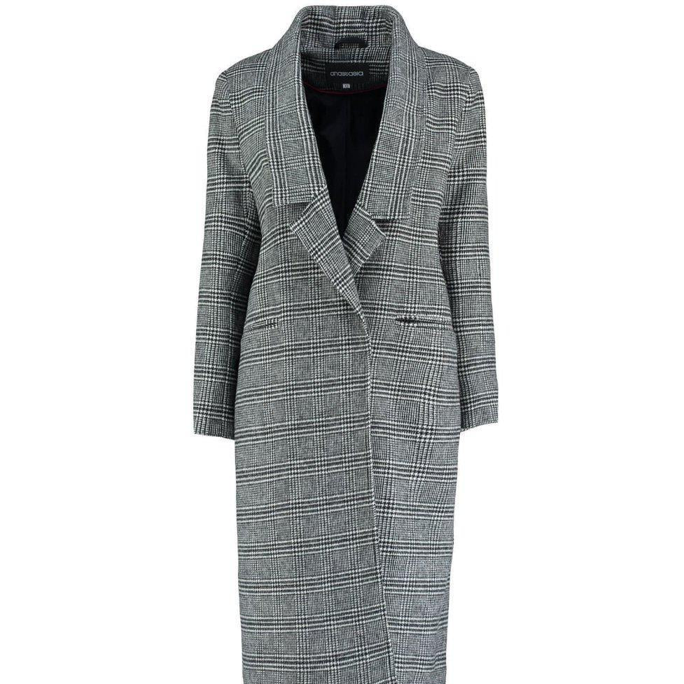 Checkered coat on a white background