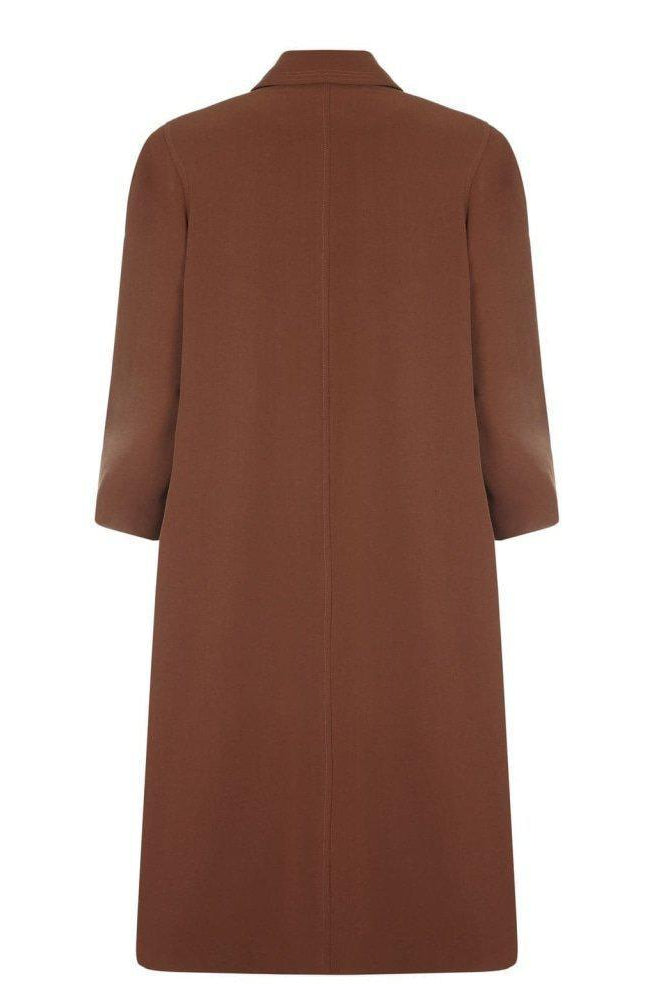 Brown coat on a white background