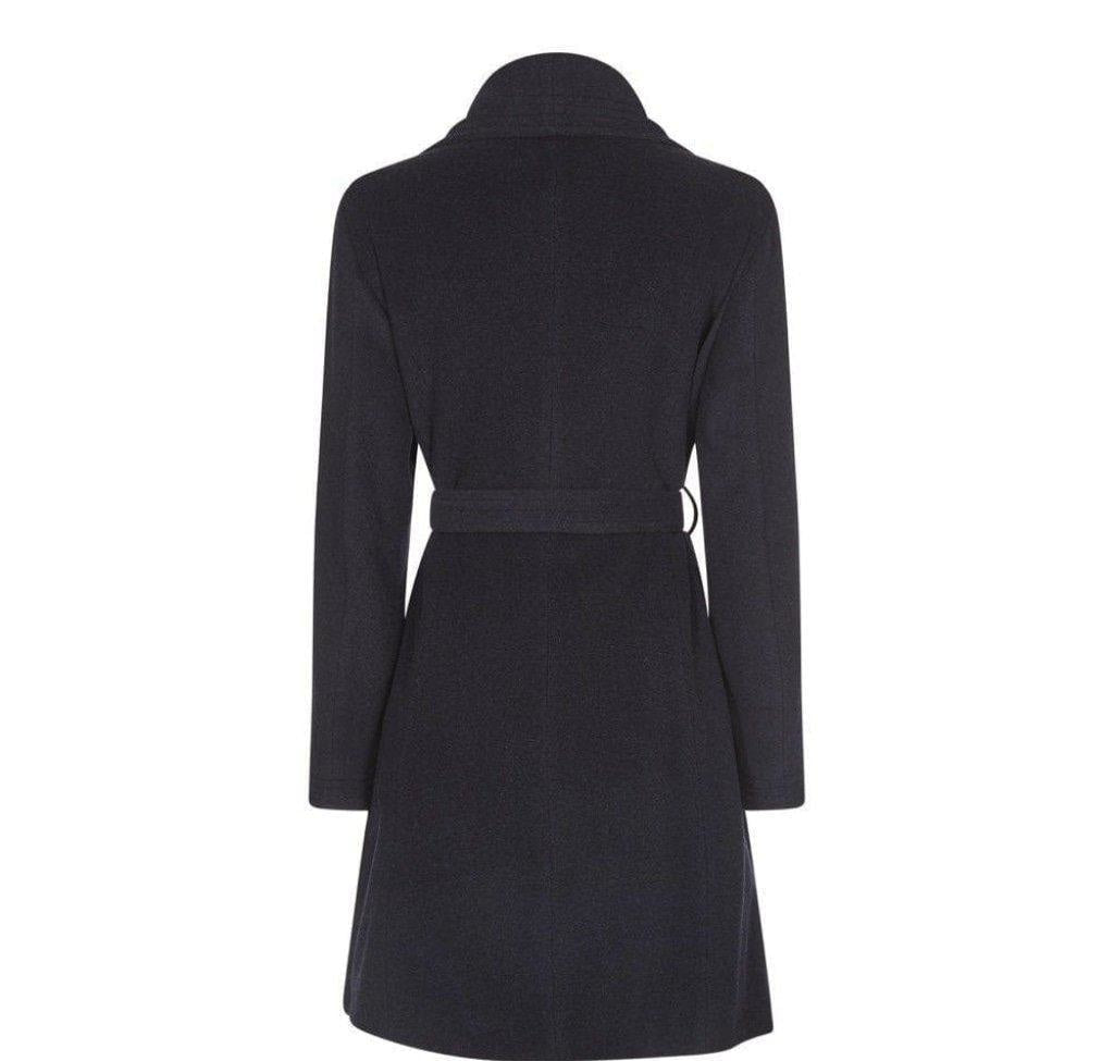 Black coat on a white background.