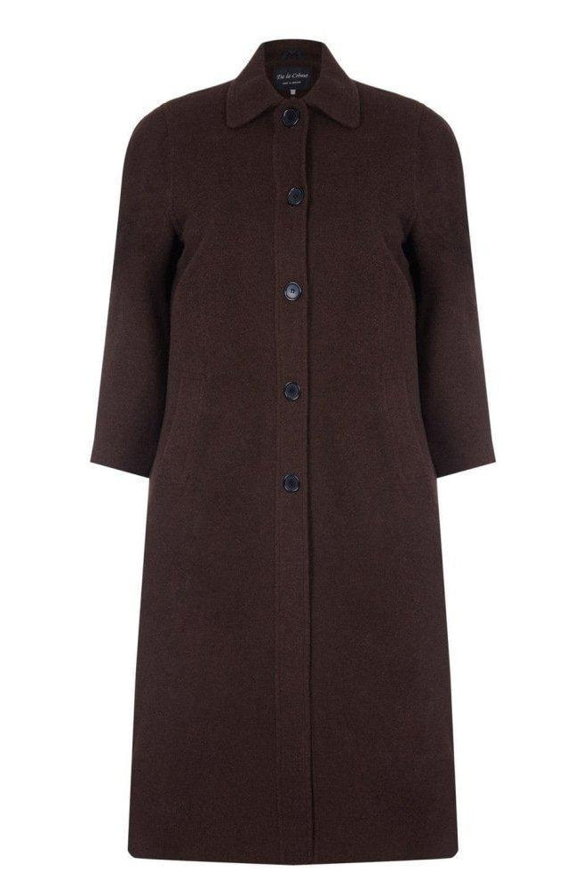 Brown coat on a white background