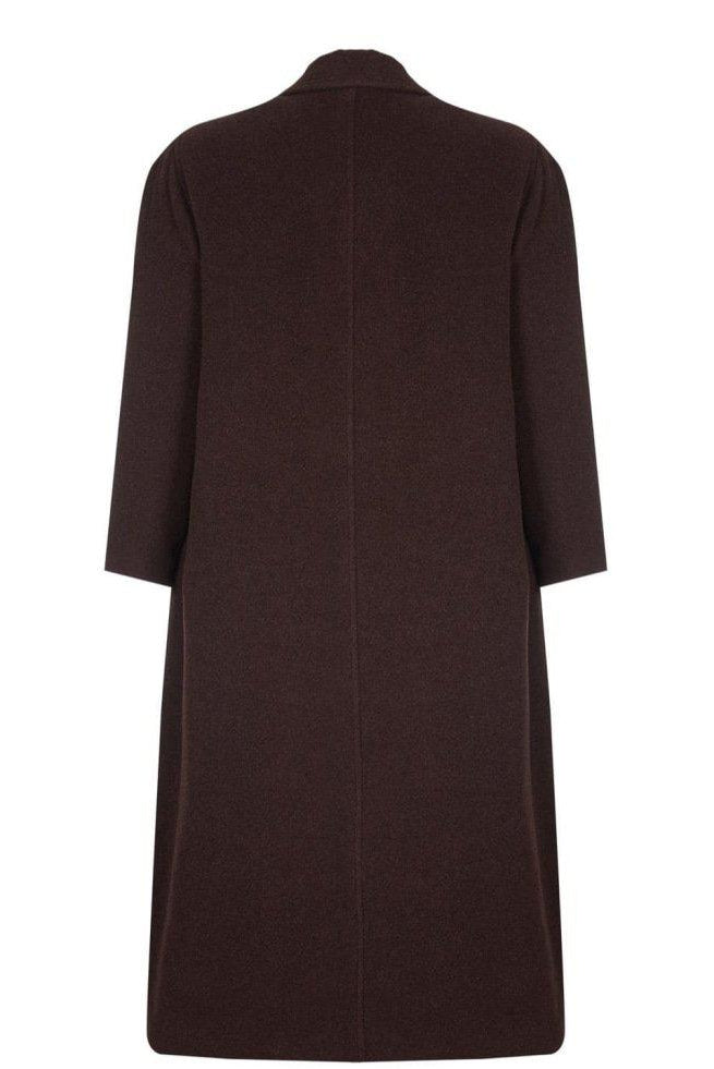 Brown coat on a white background