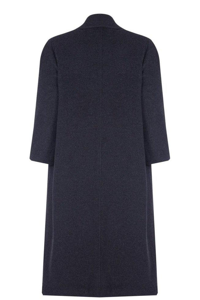 Dark gray coat on a white background