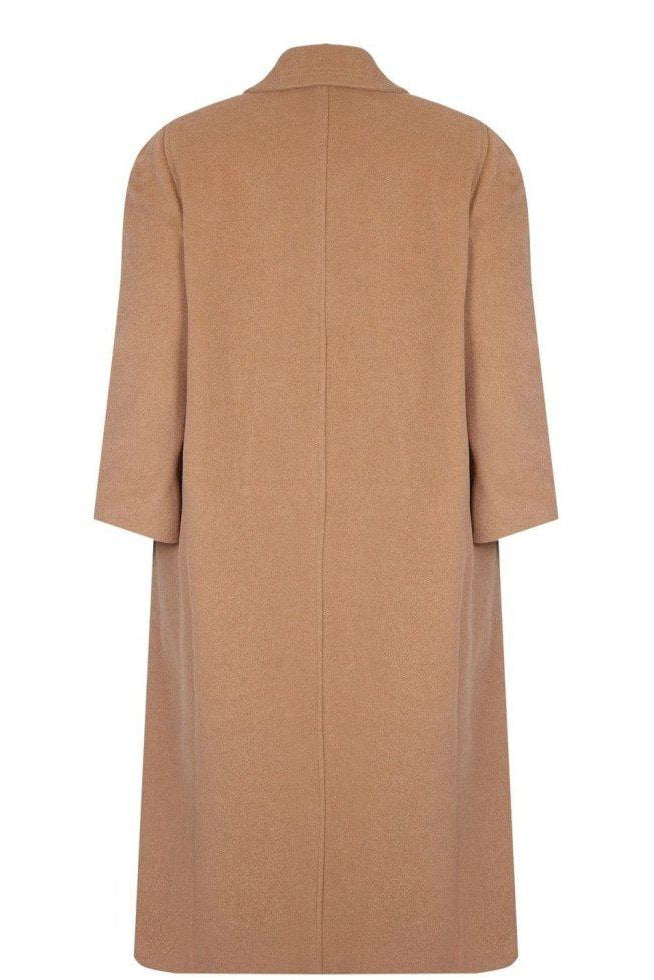 Brown coat on a white background