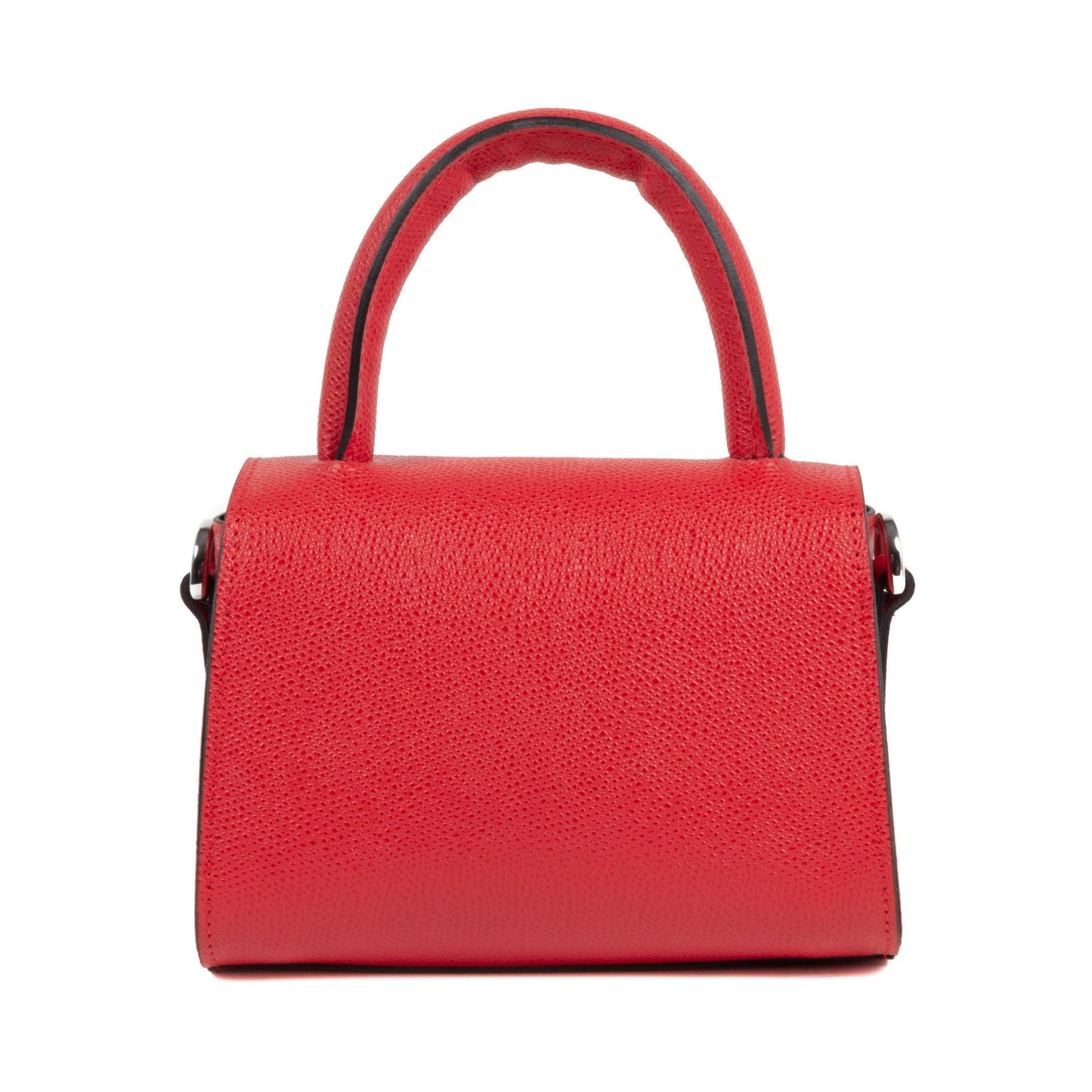 Dee Bologna Red Leather Small Tote - Italian Designer Mini Handbag - Style Queenz