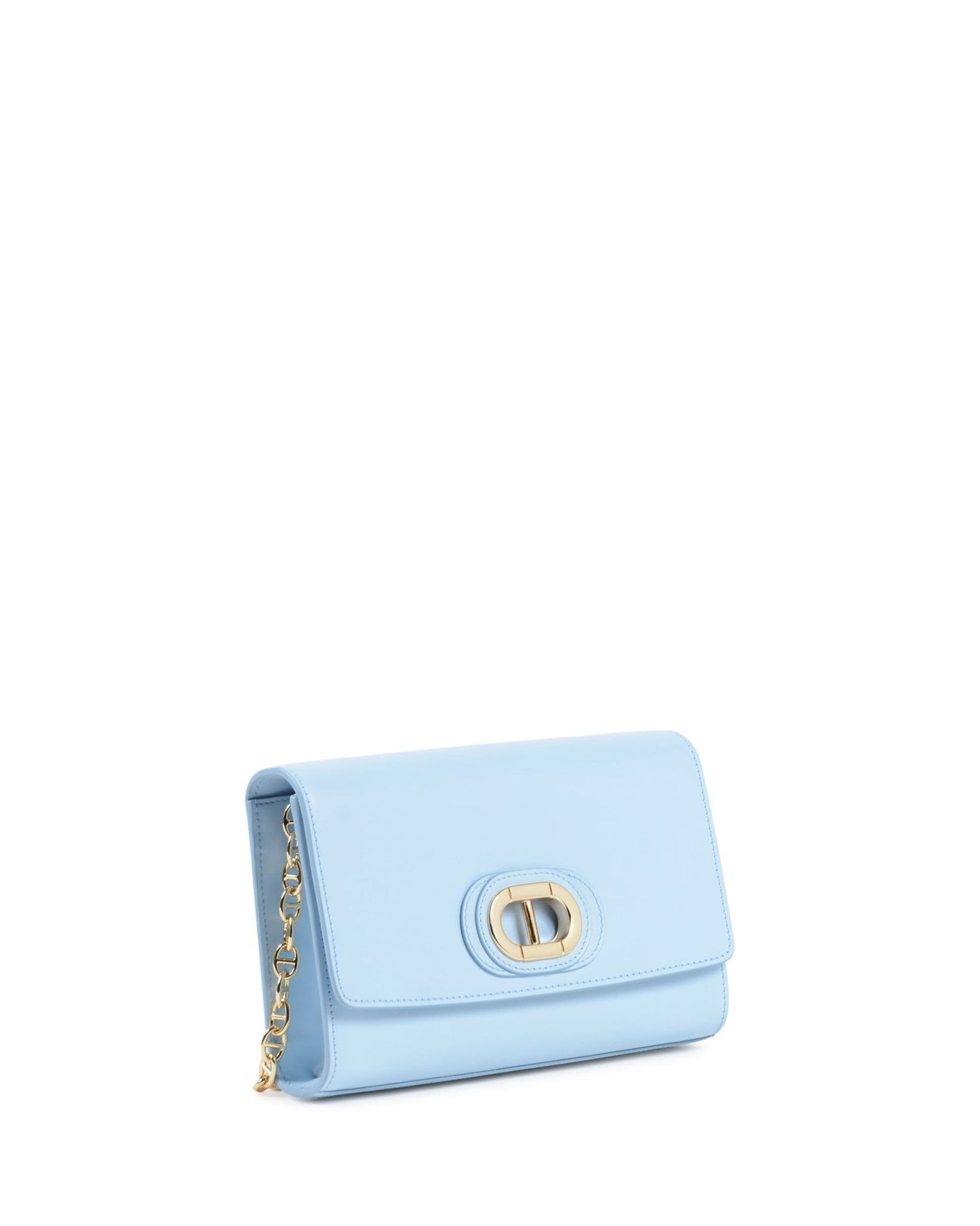 Dee Firenze Python Clutch - Italian Leather Handbag with Gold Chain | Designer Accessories - Style Queenz