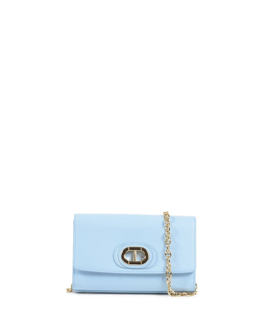 Dee Firenze Python Clutch - Italian Leather Handbag with Gold Chain | Designer Accessories - Style Queenz