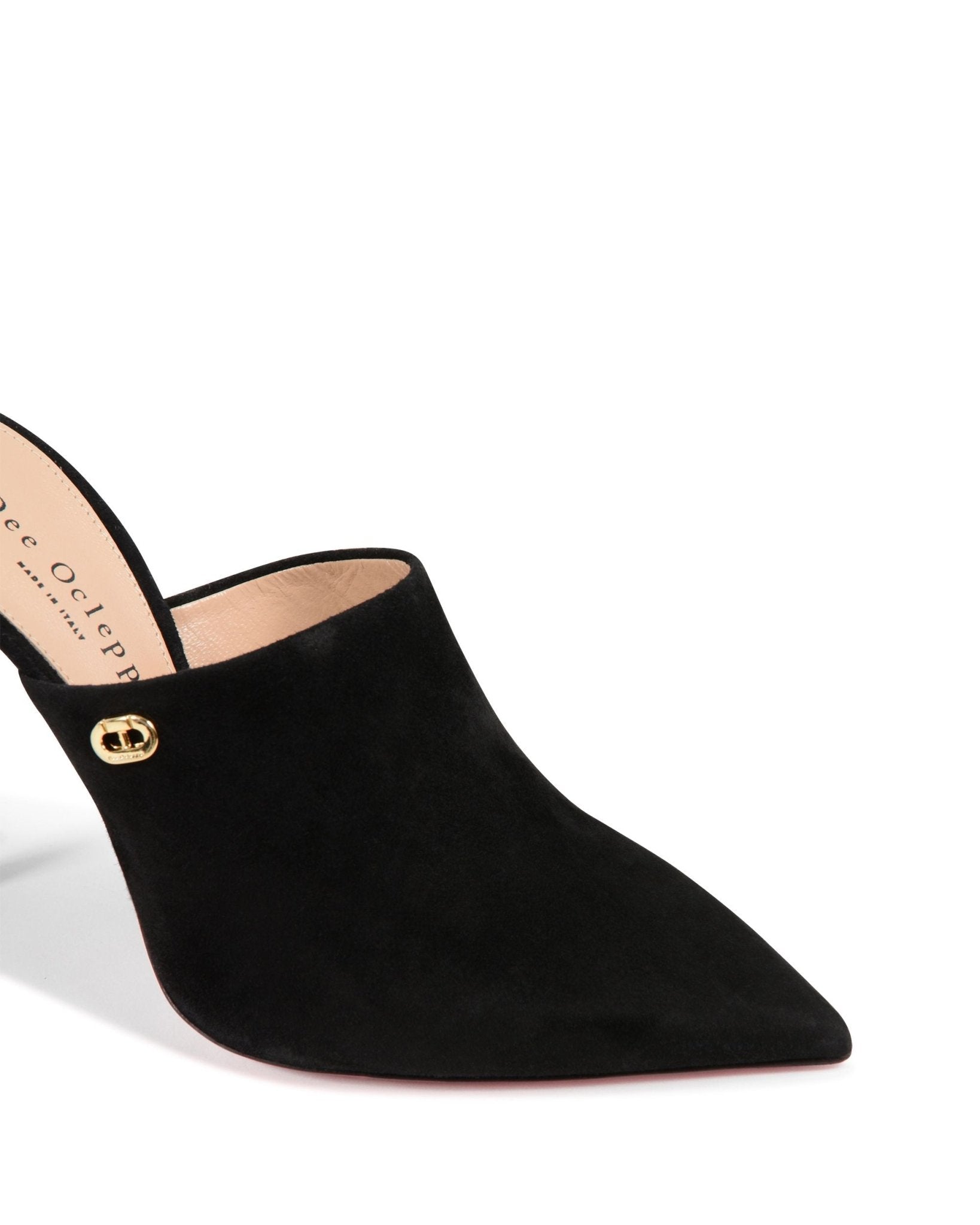 Dee Meet Me In The Middle Black Suede Mule - Italian Designer Heels 10.5cm Work - to - Play - Style Queenz