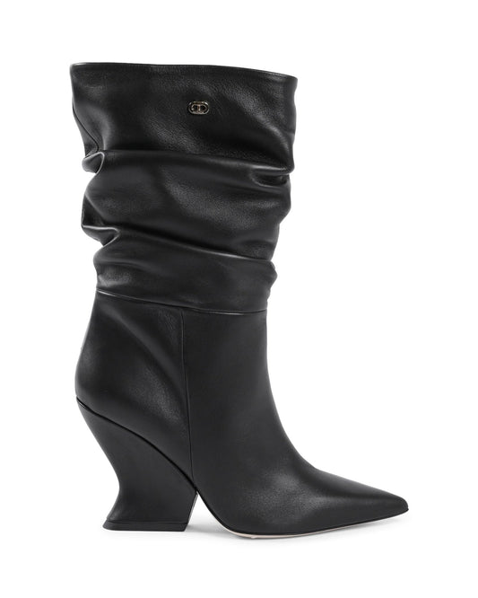 Dee Ocleppo Cady Boot Black Nappa Leather - Italian Designer Boots | Style Queenz - Style Queenz