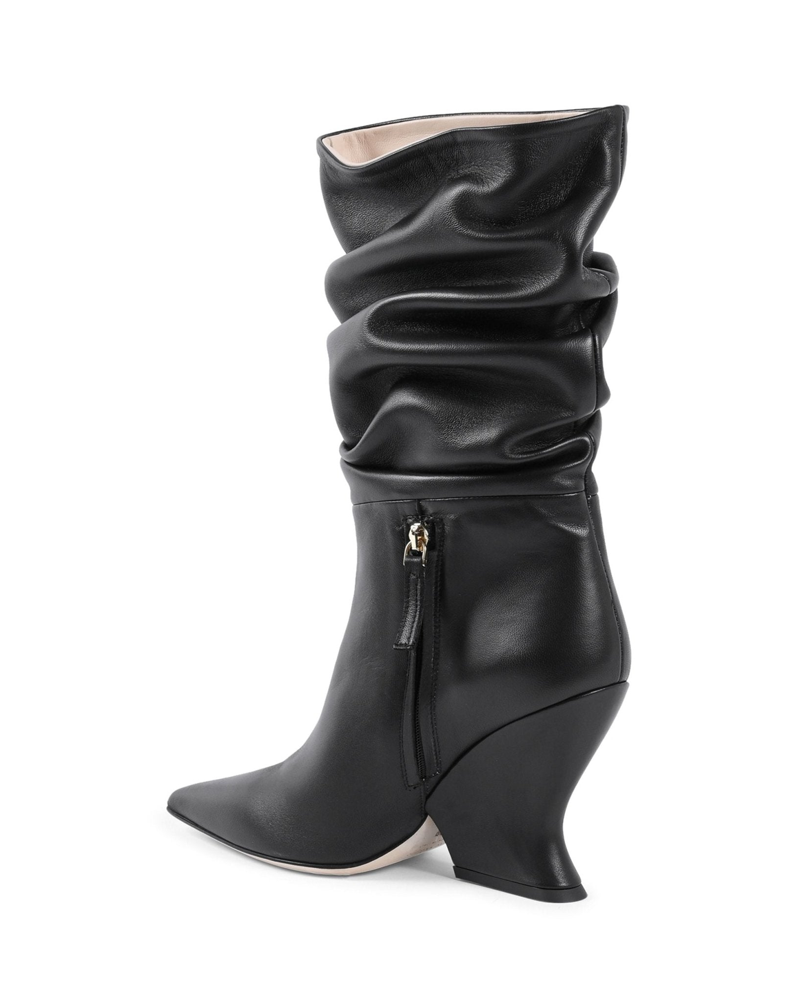Dee Ocleppo Cady Boot Black Nappa Leather - Italian Designer Boots | Style Queenz - Style Queenz