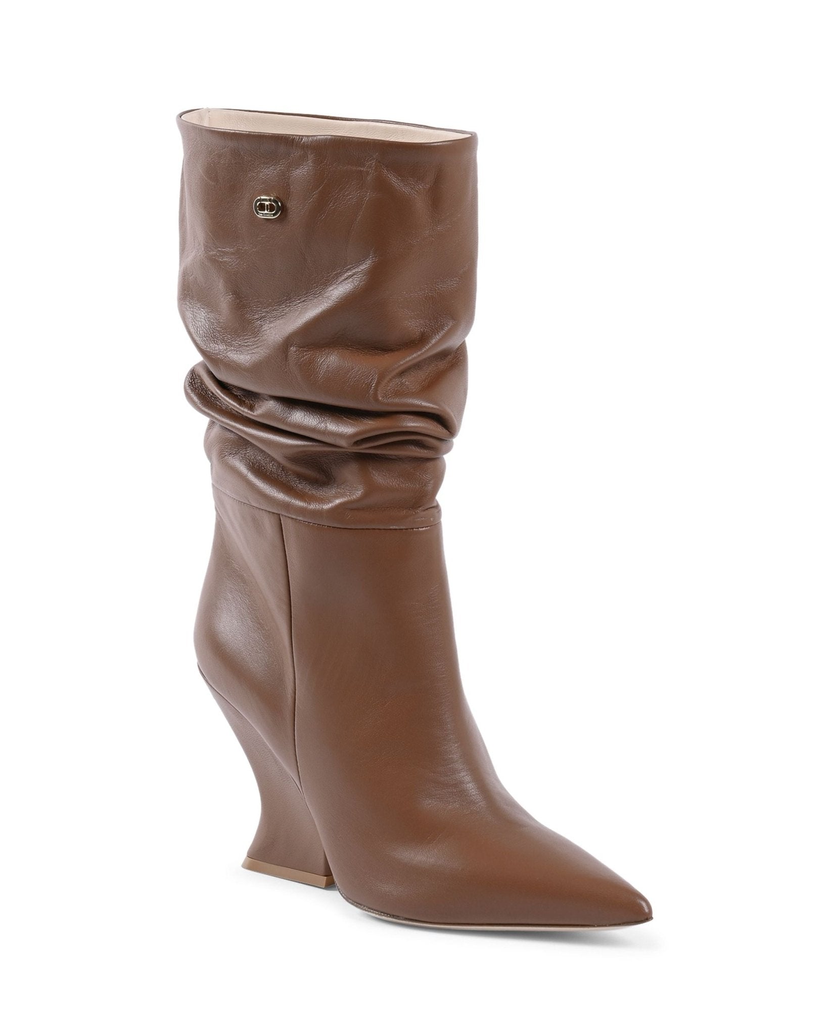 Dee Ocleppo Cady Boot Dark Brown Nappa Leather - Italian Designer Boots | Style Queenz - Style Queenz