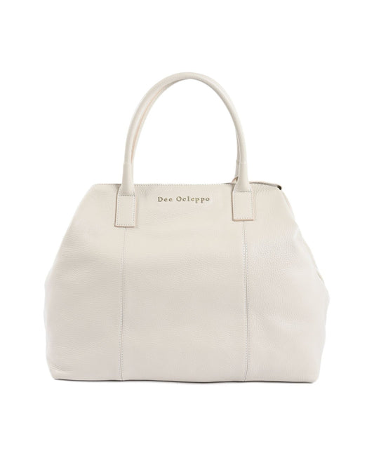 Dee Ocleppo Cornwall Cream Leather Handbag - Italian Designer Luxury Bag - Style Queenz