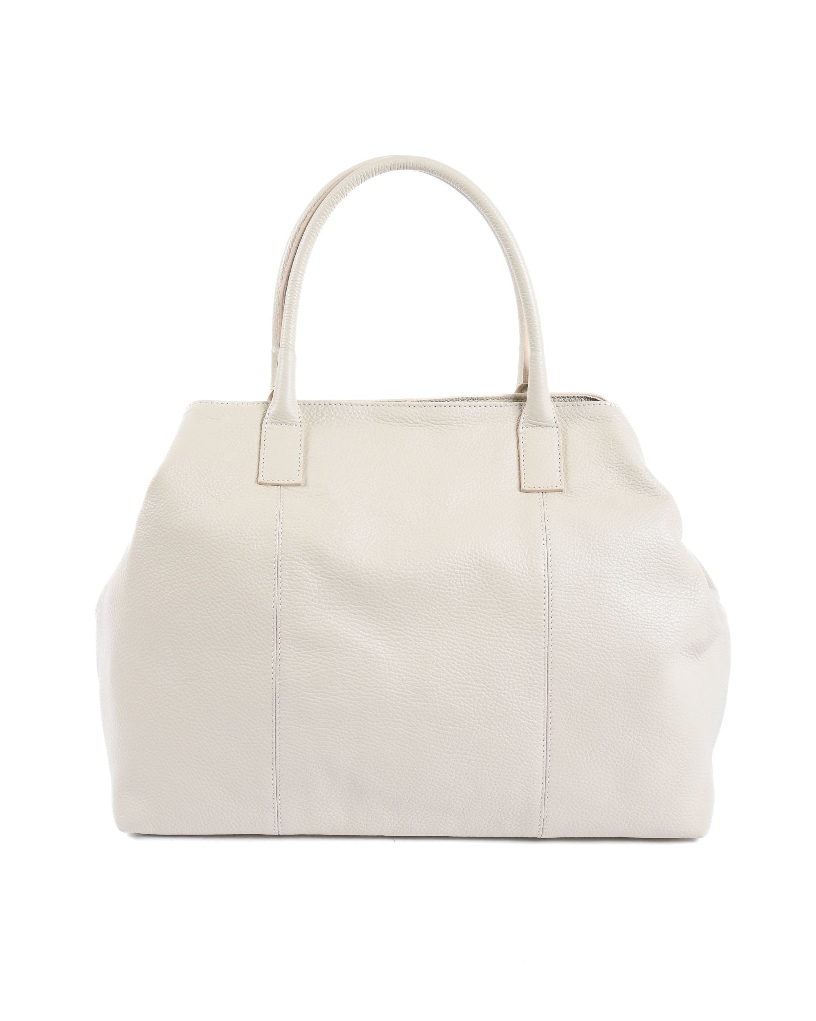 Dee Ocleppo Cornwall Cream Leather Handbag - Italian Designer Luxury Bag - Style Queenz
