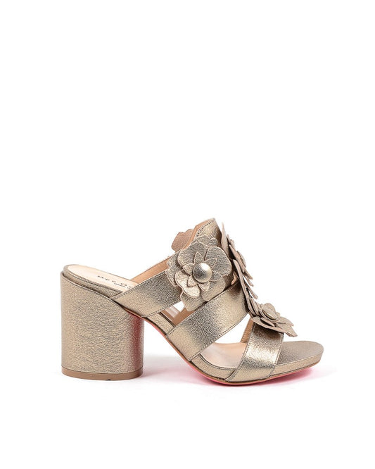 Dee Ocleppo Gold Leather Sandals - Italian Designer Heels 8cm B3066DO - Style Queenz
