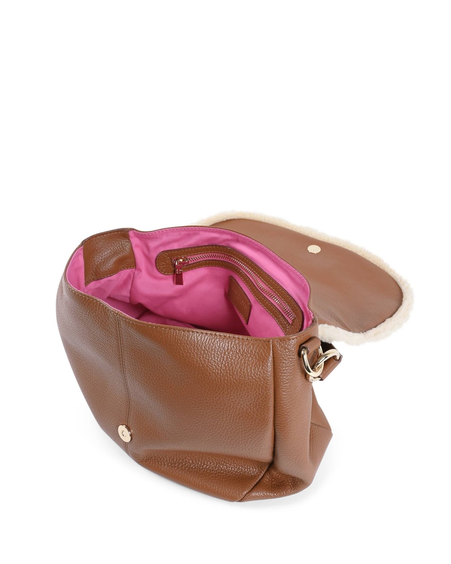 Dee Ocleppo Ontario Tan Nappa Leather Shoulder Bag - Italian Designer Handbag - Style Queenz