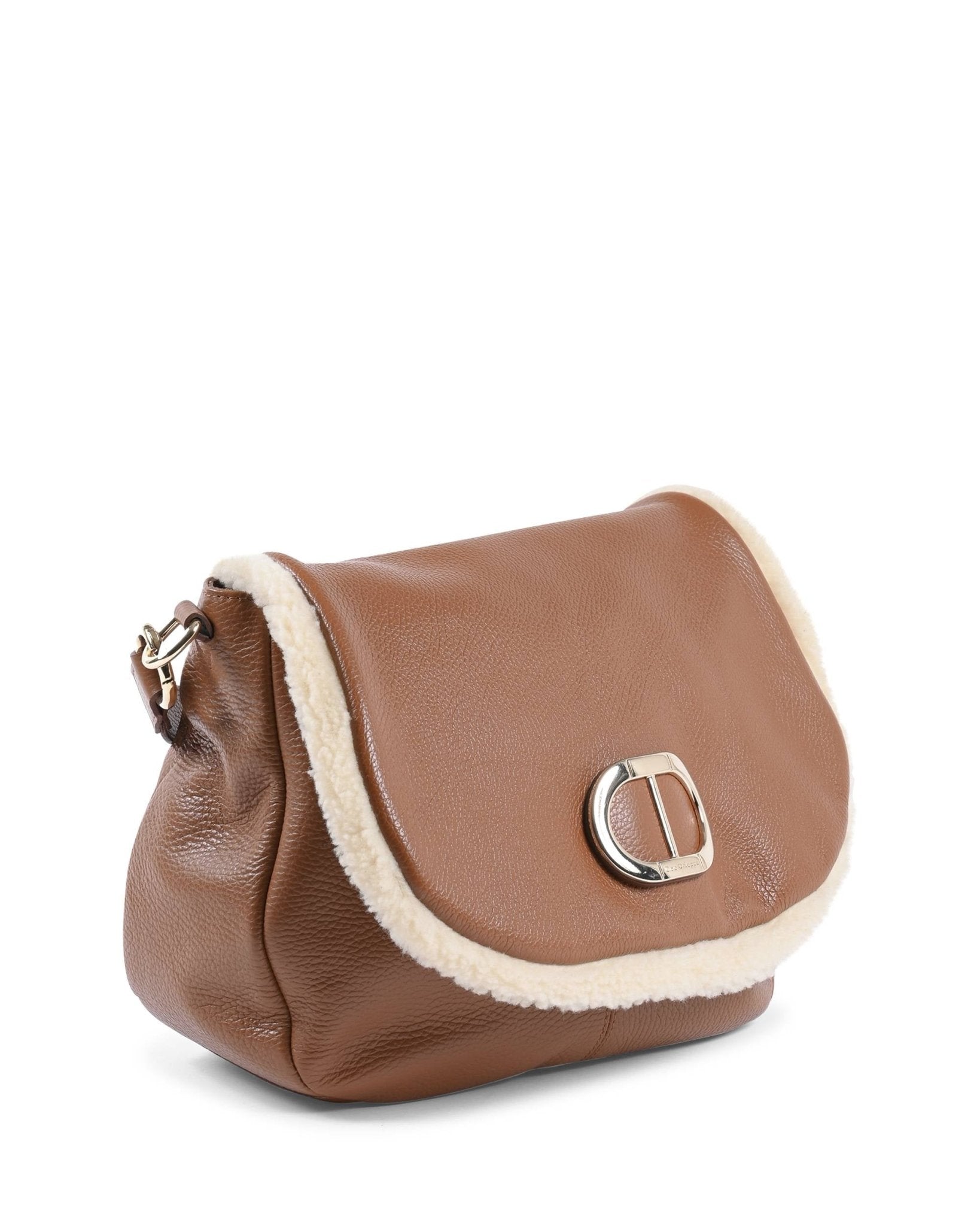 Dee Ocleppo Ontario Tan Nappa Leather Shoulder Bag - Italian Designer Handbag - Style Queenz