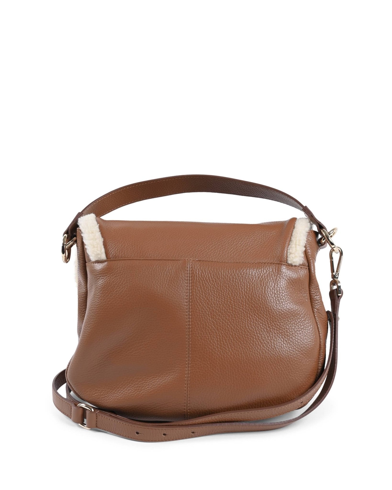 Dee Ocleppo Ontario Tan Nappa Leather Shoulder Bag - Italian Designer Handbag - Style Queenz