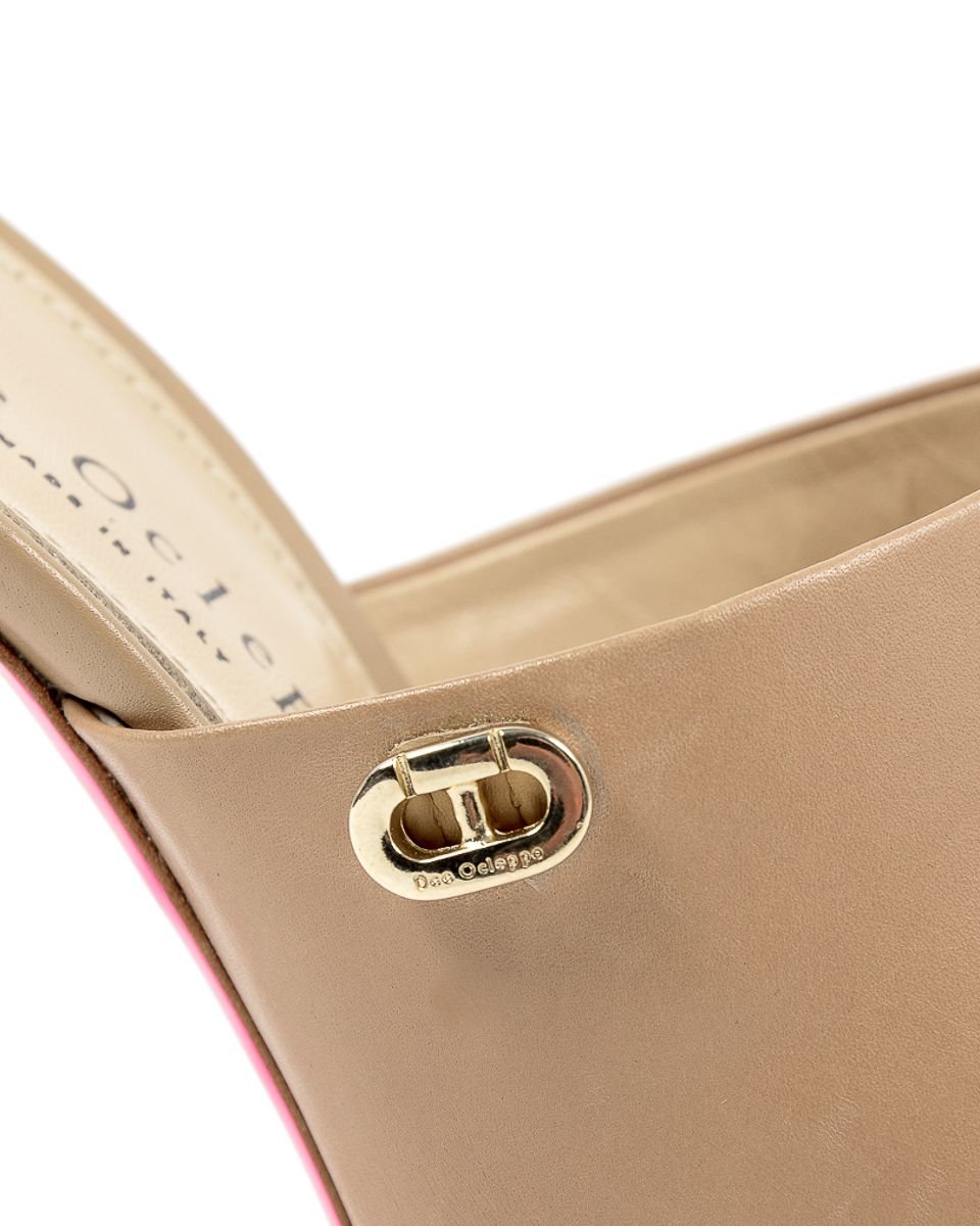 Dee Ocleppo Women's Mule Sandal - Camel Italian Leather with 10.5cm Heel - Style Queenz