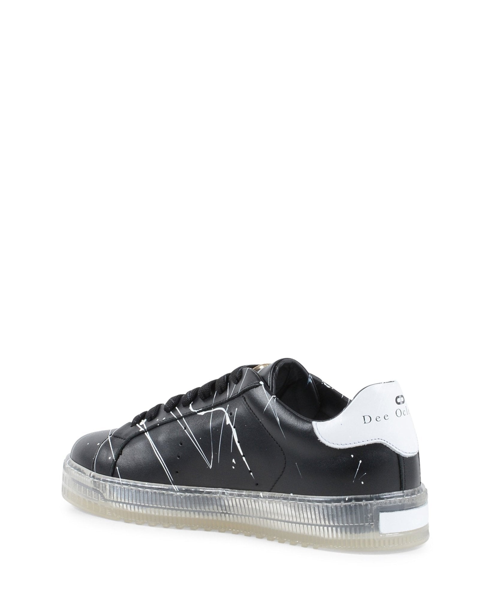 Dee Splatter Sneakers Black White - Italian Luxury Designer Footwear - Style Queenz