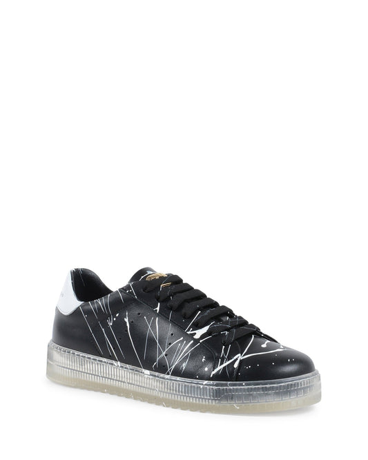 Dee Splatter Sneakers Black White - Italian Luxury Designer Footwear - Style Queenz