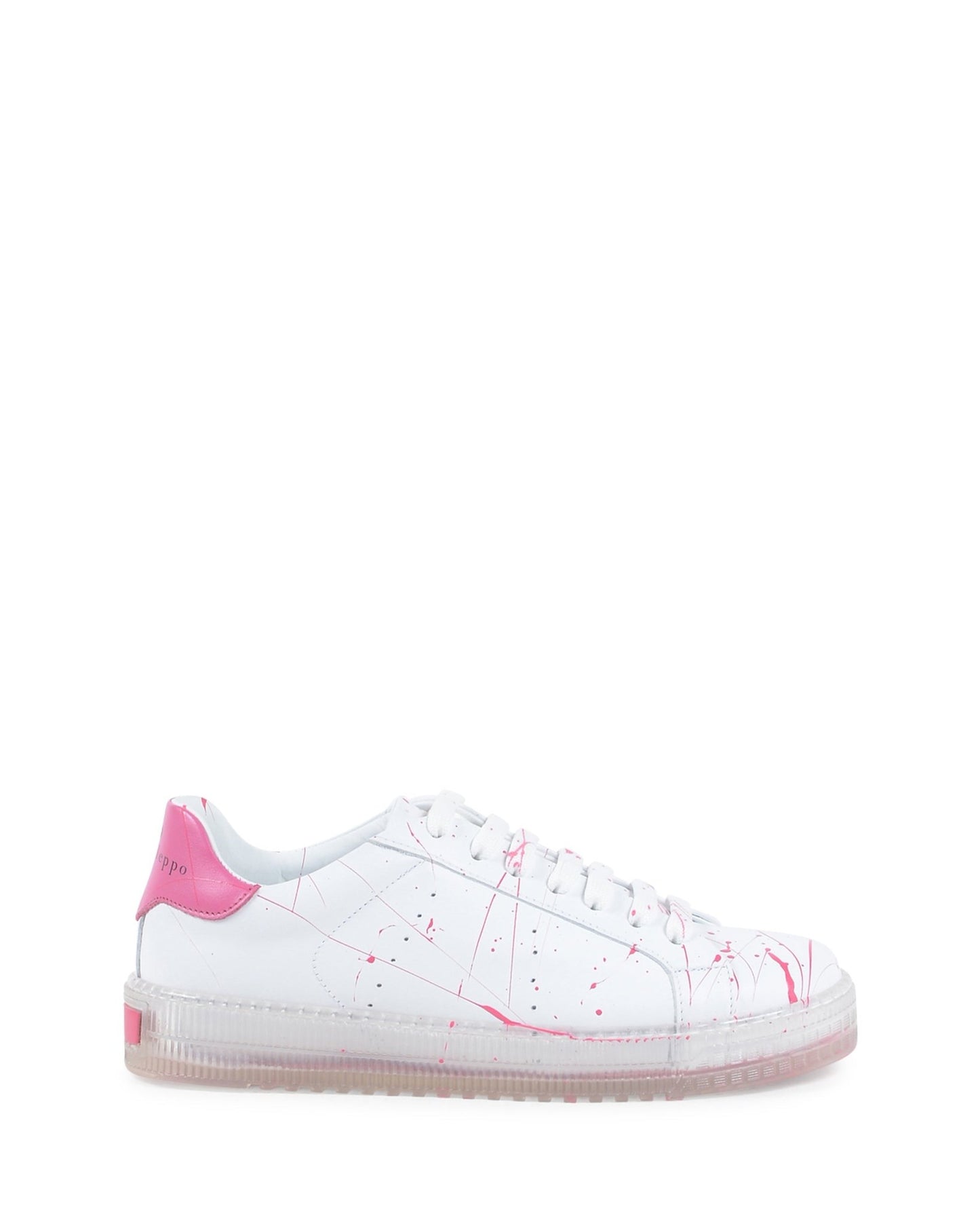Dee Splatter Sneakers White Fuxia - Italian Luxury Designer Footwear - Style Queenz