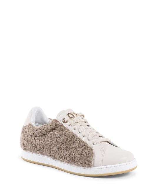 Dee Teddy Sneakers Camel - Italian Luxury Faux Shearling Footwear - Style Queenz