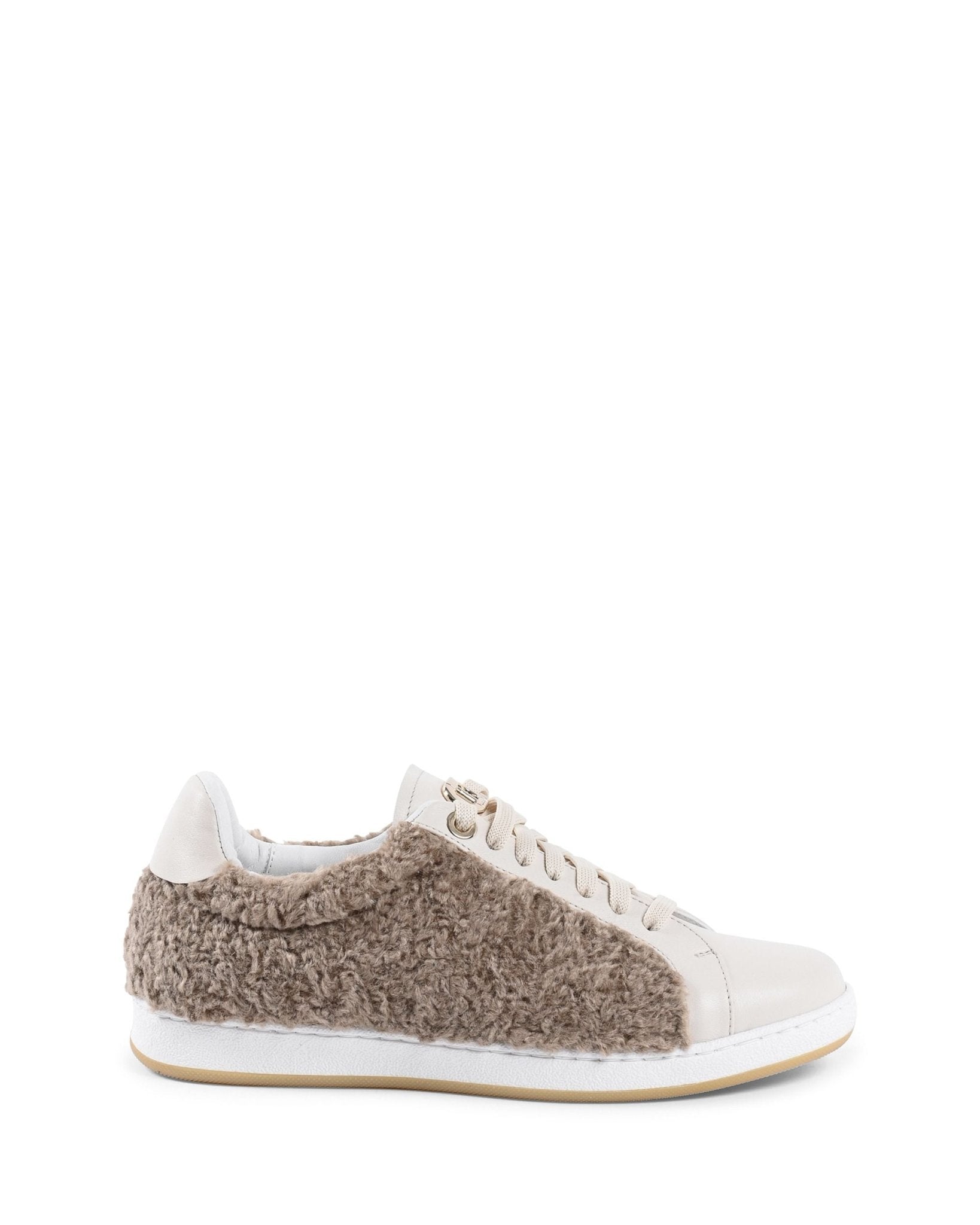 Dee Teddy Sneakers Camel - Italian Luxury Faux Shearling Footwear - Style Queenz